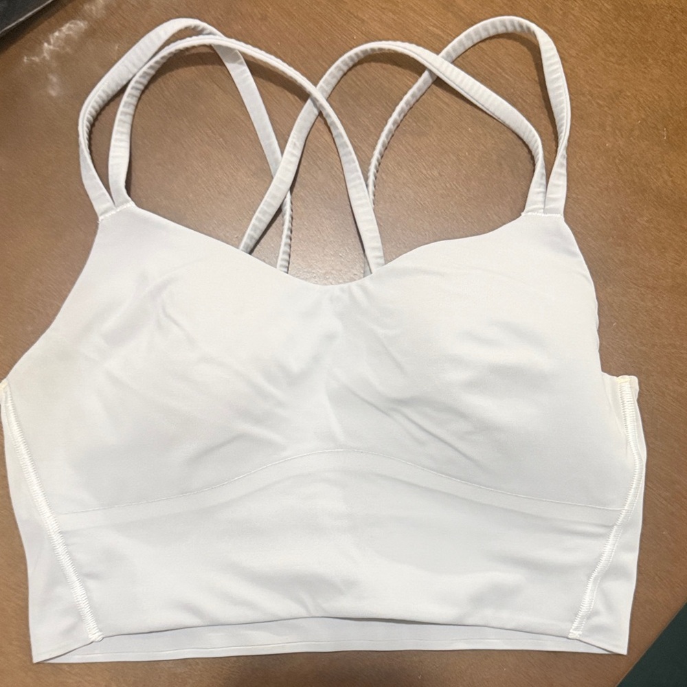 Women's Lululemon White Strappy Sports Bra